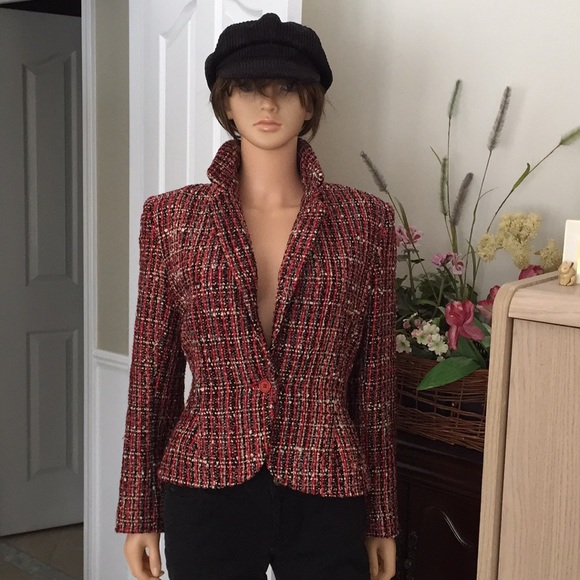 SOLD!!! RODIER red, black, white jacket vintage - Picture 7 of 7